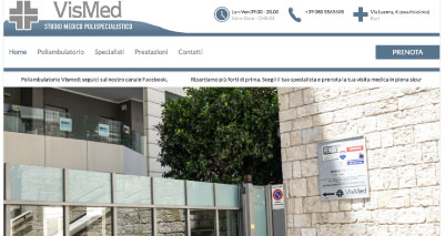 Realizzazione sito web poliambulatorio medico a Bari